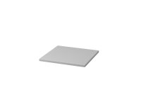 Fachboden 6004, Serie Solid  Dekor: Grau  36,7 x 37,6 x 1,9 cm (BxTxH)  incl. 4 Fachbodenträger, Metall  für Korpusbreite 40,6 cm   Frontkante 2mm gerundet  Anlieferzustand: zerlegt, teilmontiert