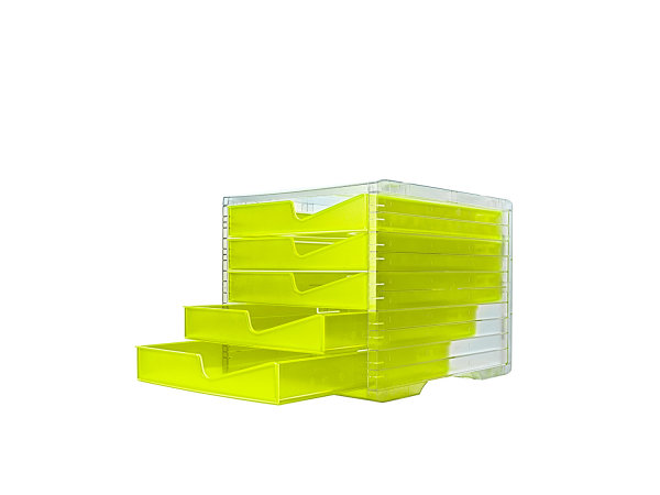 Schubladenbox styroswingbox NEONline-mit verschiedenen Schubladenfarben