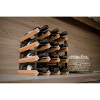 Weinregal Holz RAXI CLASSIC WEINREGAL - W 12 Flaschen Buche 32,5 x 32,5 cm - Farbe Kirschbaum