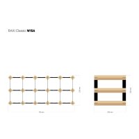 Weinregal Holz RAXI CLASSIC WEINREGAL - W 15 (5x3)...