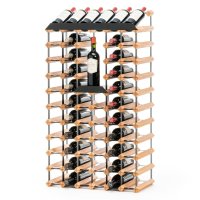 RAXI Weinregal für 58 Flaschen mit einer Presentationreihe und integriertem Stellplatz