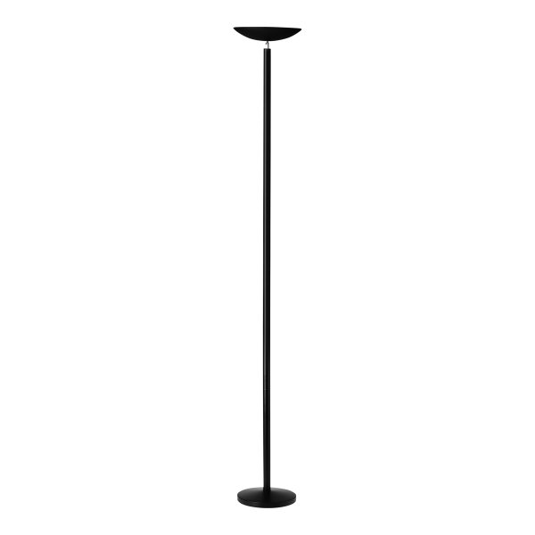 Unilux FIRST Halogen-Deckenfluter schwarz, dimmbar, Schalter am Kabel, 180 cm hoch, 25 cm Durchmesser