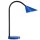 Unilux SOL LED-Tischleuchte blau, biegbarer Arm, platzsparender Standfu&szlig;