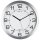 Unilux MOON Wanduhr metallgrau, Durchmesser: 35,5 cm, Ziffernblatt mit Hintergrundbeleuchtung, Stromversorgung &uuml;ber Batterie (1 x AA 1,5V) und Euro-Stecker