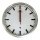 Unilux STATION Wanduhr metallgrau, Bahnhofsuhr mit Funksteuerung und leisem Uhrwerk
