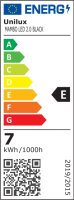 Unilux MAMBOLED 2.0 LED- Schreibtischleuchte schwarz, dimmbar, Farbtemperatur einstellbar, Gelenkarm, inkl. Sockel und Befestigungsklemme