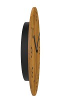 Unilux PALMA BAMBOO Wanduhr Bambus-Ziffernblatt  &Oslash; 30 cm Quarzuhrwerk, schleichende Zeiger, inkl. Batterie
