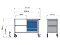 Mobiler Schubladenschrank R 18-16