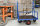 Baumarktwagen, 1000x700x1250 mm, 500 kg Tragf&auml;higkeit, Blau, luftbereift