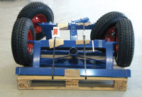 Langgutwagen, 6000x1270x640 mm, 3500 kg Tragf&auml;higkeit, Blau, luftbereift