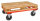 Palettenwagen, 800 kg Tragf&auml;higkeit, Rot, f&uuml;r Paletten mit 1200x800 mm